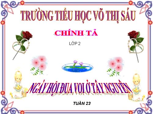 Tuần 23. Nghe-viết: Ngày hội đua voi ở Tây Nguyên