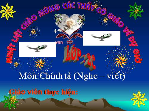 Tuần 20. Nghe-viết: Mưa bóng mây