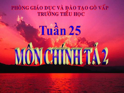 Tuần 25. Nghe-viết: Bé nhìn biển