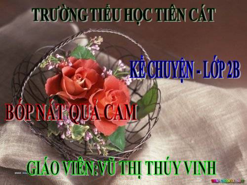 Tuần 33. Bóp nát quả cam