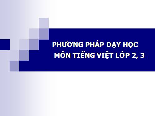 VNEN TIẾNG VIỆT PPGD
