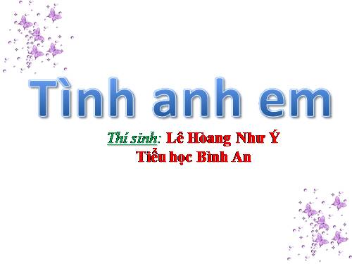 tinh anh em