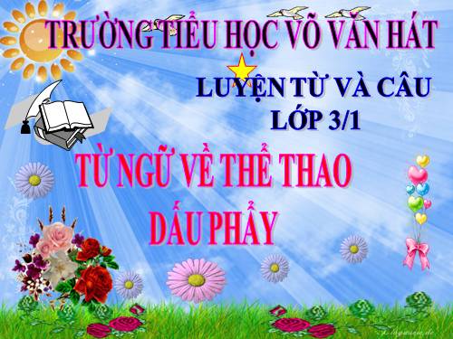 Tuần 29. MRVT: Thể thao. Dấu phẩy