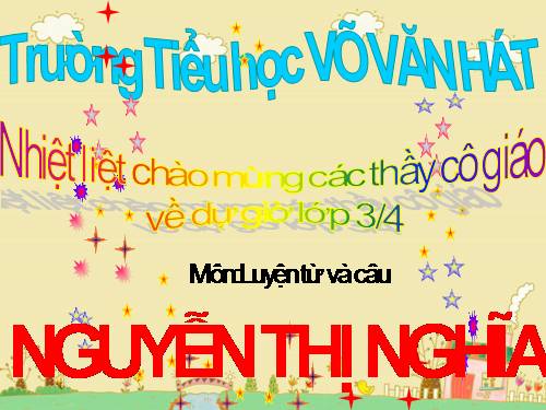 Tuần 25. Nhân hoá. Ôn tập cách đặt và trả lời câu hỏi Vì sao?