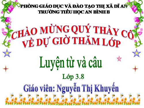 Tuần 8. MRVT: Cộng đồng. Ôn tập câu Ai làm gì?