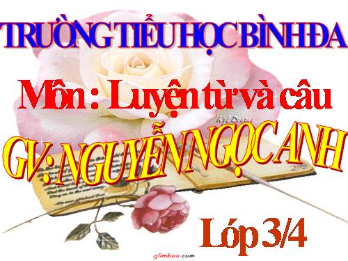 Tuần 1. Ôn về từ chỉ sự vật. So sánh