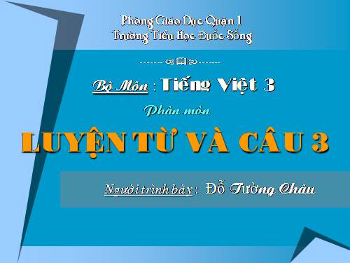 Tuần 10. So sánh. Dấu chấm