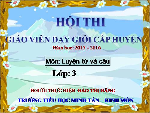 Tuần 20. MRVT: Tổ quốc. Dấu phẩy