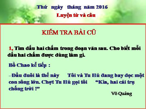 Tuần 33. Nhân hoá