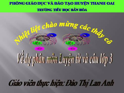 Tuần 15. MRVT: Các dân tộc. Luyện đặt câu có hình ảnh so sánh