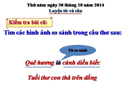 Tuần 10. So sánh. Dấu chấm
