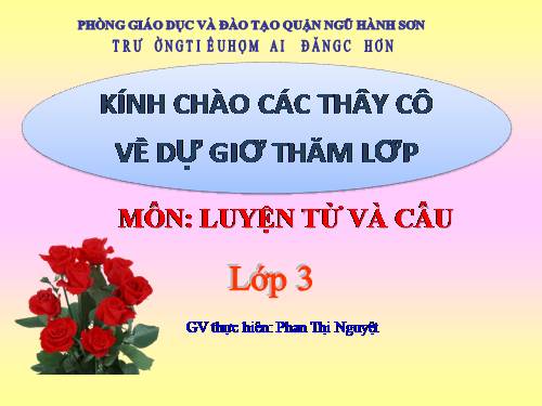 Tuần 8. MRVT: Cộng đồng. Ôn tập câu Ai làm gì?