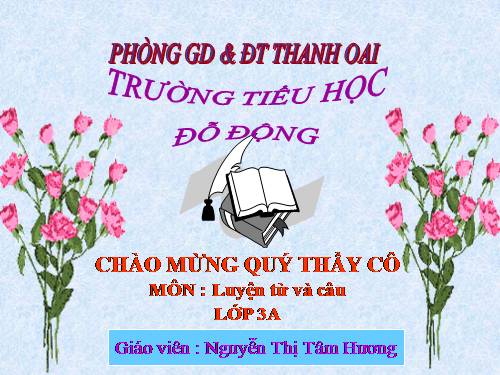 Tuần 7. Ôn tập về từ chỉ hoạt động, trạng thái. So sánh