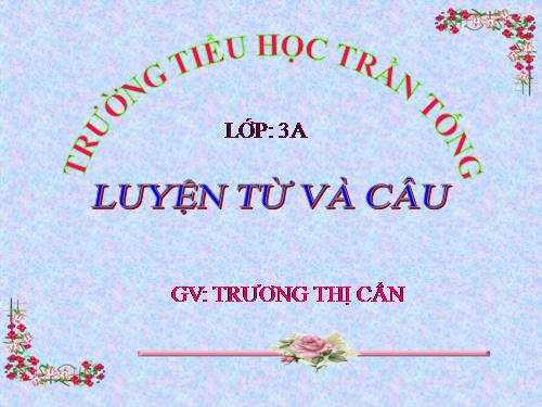 Tuần 20. MRVT: Tổ quốc. Dấu phẩy