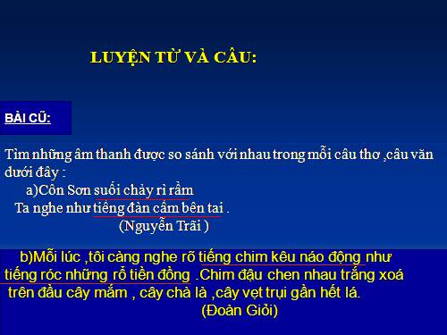 Tuần 11. MRVT: Quê hương. Ôn tập câu Ai làm gì?