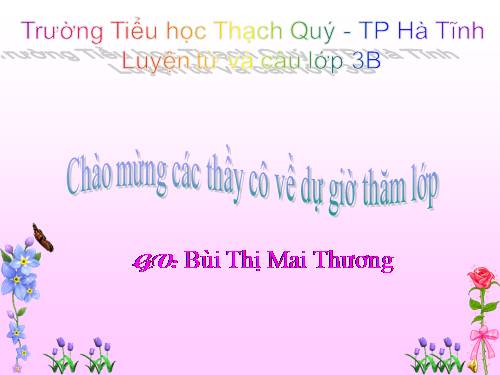 Tuần 7. Ôn tập về từ chỉ hoạt động, trạng thái. So sánh