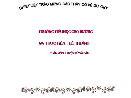 Tuần 28. Nhân hoá. Ôn tập cách đặt và trả lời câu hỏi Để làm gì? Dấu chấm, chấm hỏi, chấm than