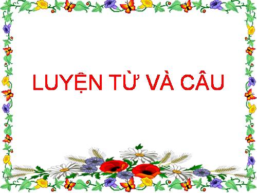 Tuần 33. Nhân hoá