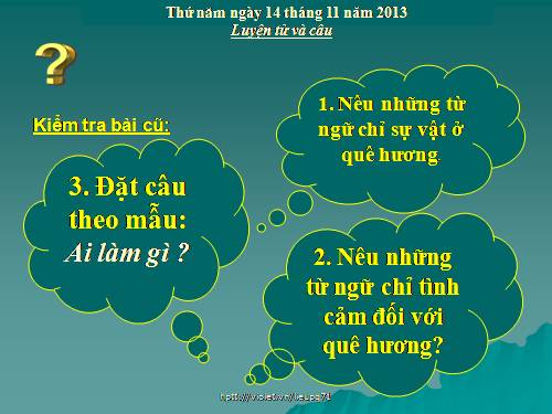 Tuần 12. Ôn tập về từ chỉ hoạt động, trạng thái. So sánh