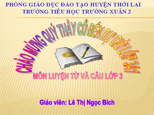 Tuần 8. MRVT: Cộng đồng. Ôn tập câu Ai làm gì?