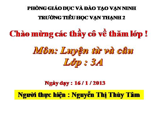 Tuần 19. Nhân hoá. Ôn tập cách đặt và trả lời câu hỏi Khi nào?