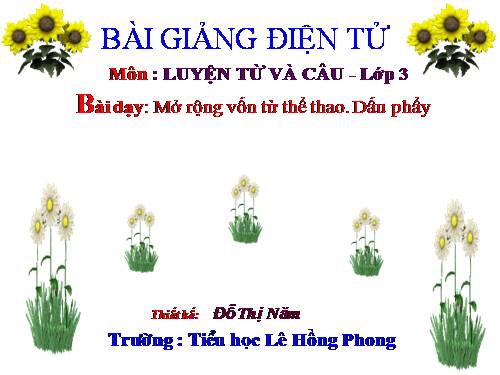 Tuần 29. MRVT: Thể thao. Dấu phẩy