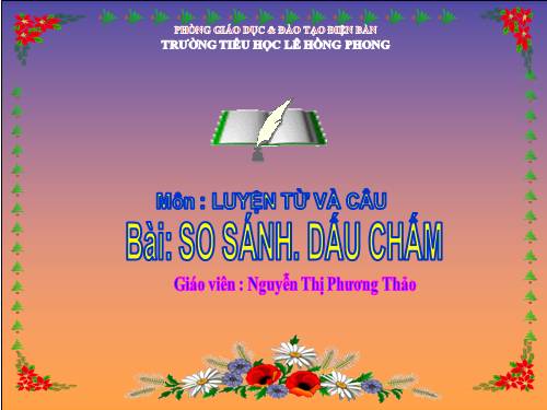 Tuần 10. So sánh. Dấu chấm