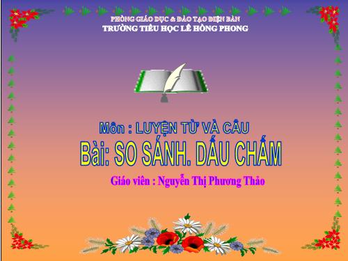 Tuần 10. So sánh. Dấu chấm