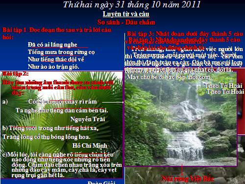 Tuần 10. So sánh. Dấu chấm