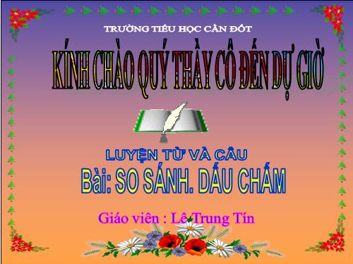 Tuần 10. So sánh. Dấu chấm