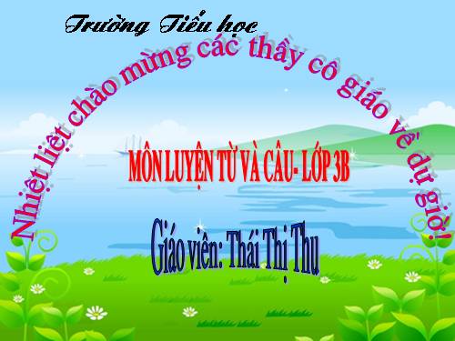 Tuần 33. Nhân hoá