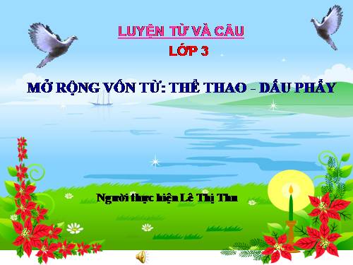 Tuần 29. MRVT: Thể thao. Dấu phẩy
