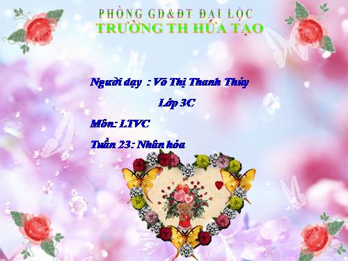 Tuần 23. Nhân hoá. Ôn tập cách đặt và trả lời câu hỏi Như thế nào?