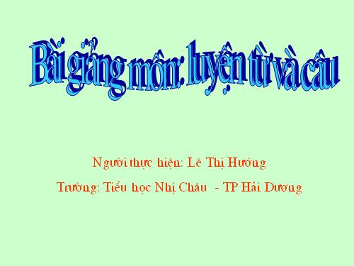 Tuần 6. MRVT: Trường học. Dấu phẩy