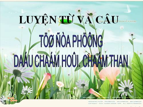 Tuần 13. MRVT: Từ địa phương. Dấu chấm hỏi, chấm than