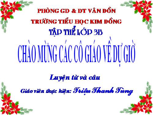 Tuần 15. MRVT: Các dân tộc. Luyện đặt câu có hình ảnh so sánh
