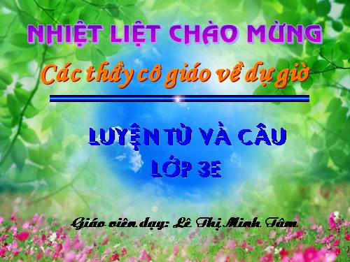 Tuần 5. So sánh