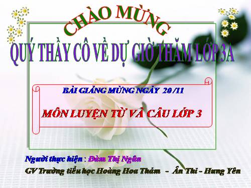 Tuần 7. Ôn tập về từ chỉ hoạt động, trạng thái. So sánh