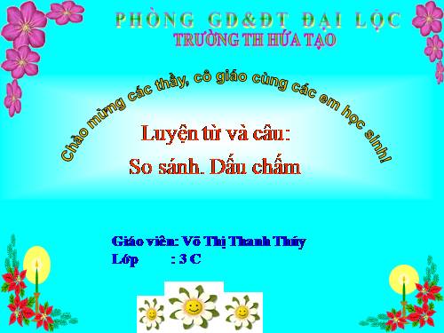 Tuần 10. So sánh. Dấu chấm