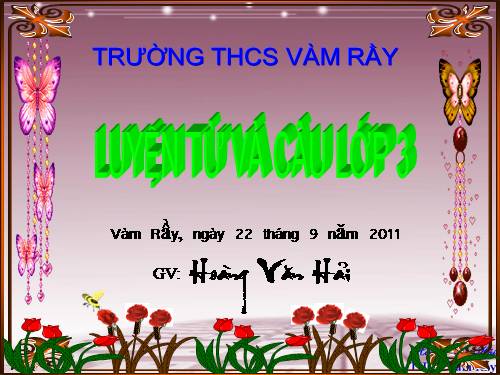 Tuần 6. MRVT: Trường học. Dấu phẩy