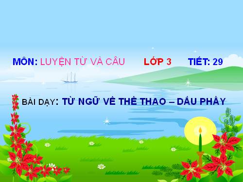 Tuần 29. MRVT: Thể thao. Dấu phẩy