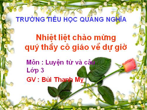 Tuần 16. MRVT: Thành thị - Nông thôn. Dấu phẩy