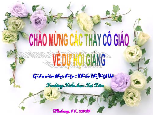 Tuần 19. Nhân hoá. Ôn tập cách đặt và trả lời câu hỏi Khi nào?
