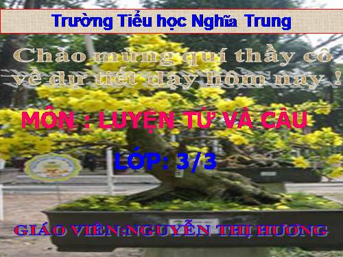 Tuần 19. Nhân hoá. Ôn tập cách đặt và trả lời câu hỏi Khi nào?