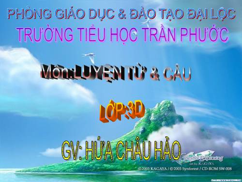 Tuần 28. Nhân hoá. Ôn tập cách đặt và trả lời câu hỏi Để làm gì? Dấu chấm, chấm hỏi, chấm than