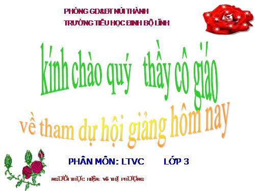 Tuần 12. Ôn tập về từ chỉ hoạt động, trạng thái. So sánh