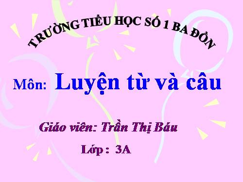 Tuần 10. So sánh. Dấu chấm