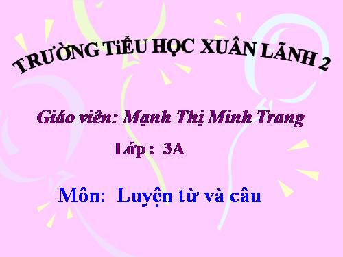 Tuần 10. So sánh. Dấu chấm