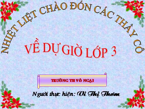 Tuần 10. So sánh. Dấu chấm