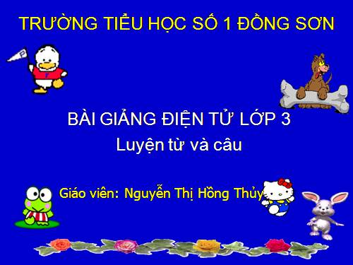 Tuần 8. MRVT: Cộng đồng. Ôn tập câu Ai làm gì?